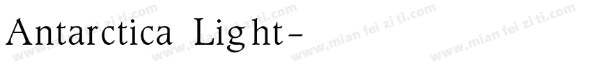 Antarctica Light字体转换